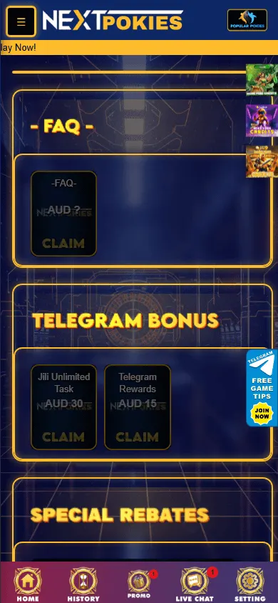 Nextpokies Casino mobile promotions with the Birthday Bonus, deposit offers and lucky number draw